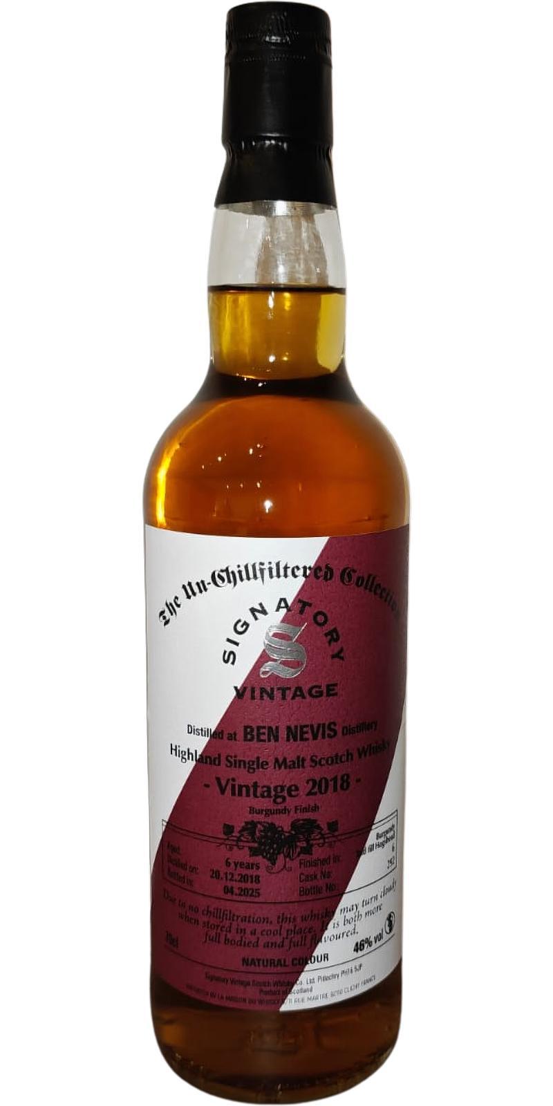 Ben Nevis 2018 SV The Un-Chillfiltered Collection - LMDW