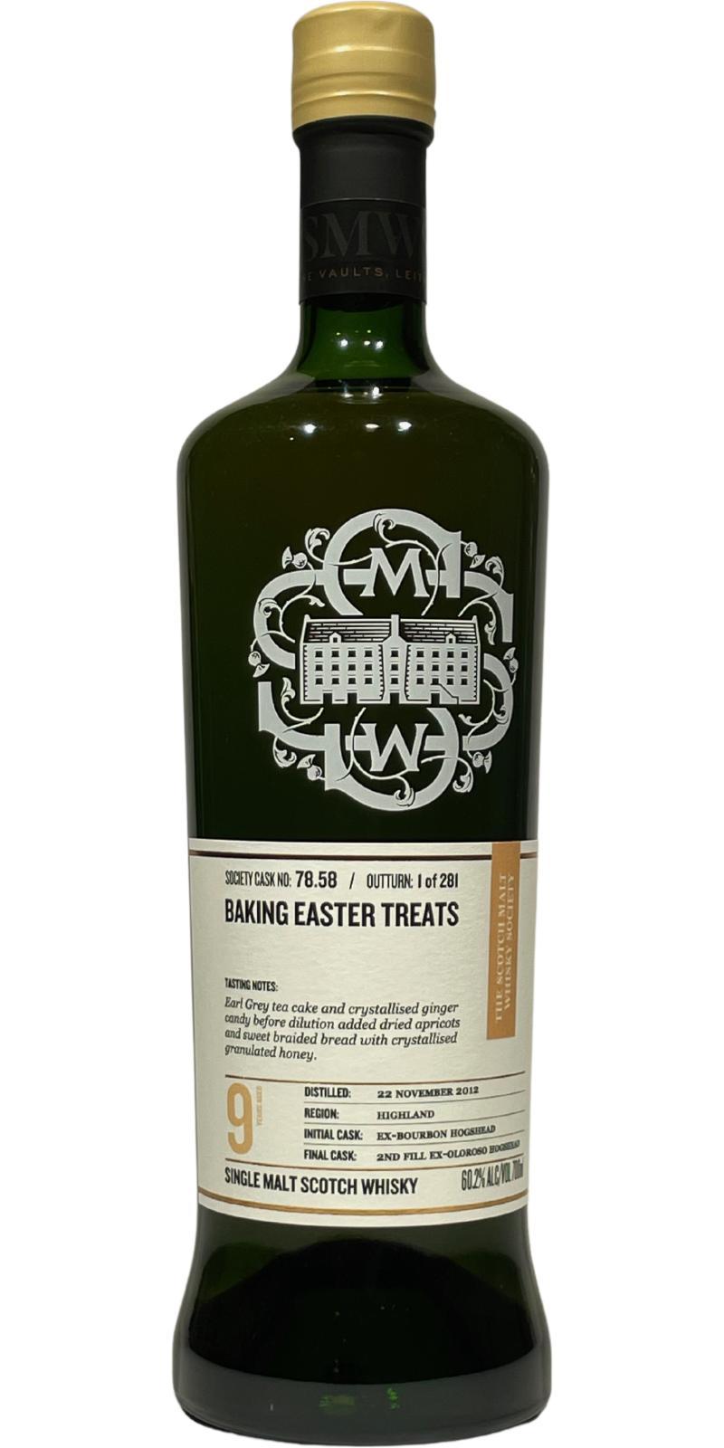 Ben Nevis 2012 SMWS 78.58 Baking Easter Treats