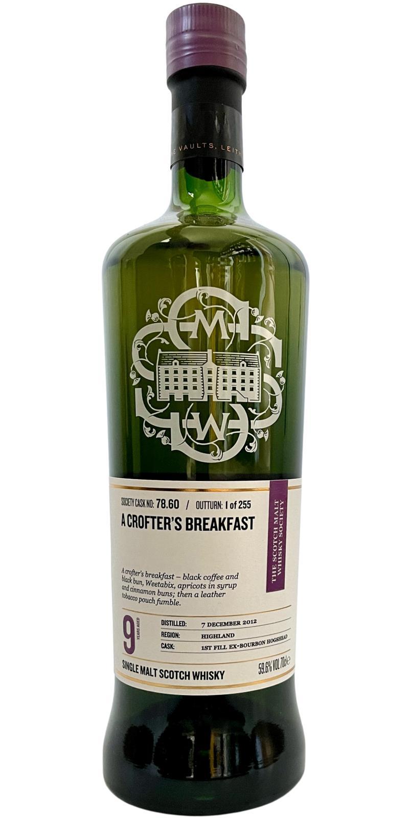 Ben Nevis 2012 SMWS 78.60 A crofter's breakfast