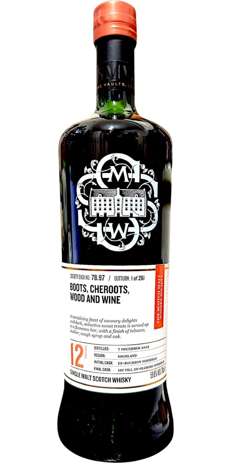 Ben Nevis 2012 SMWS 78.97 Boots, Cheroots, Wood And Wine