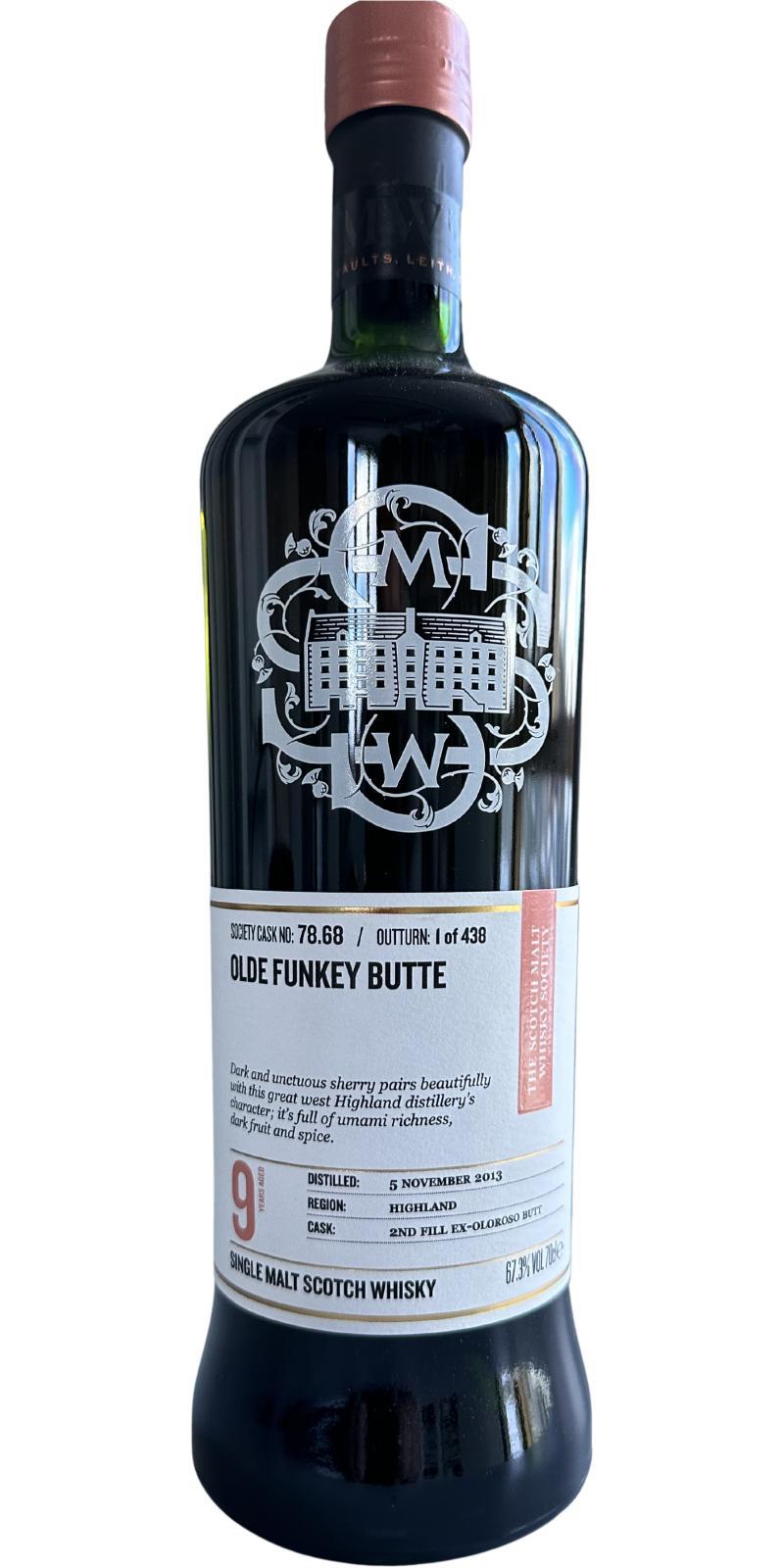 Ben Nevis 2013 SMWS 78.68 Olde funkey butte