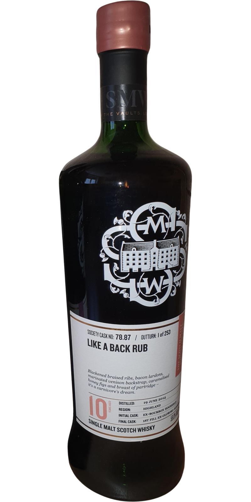 Ben Nevis 2014 SMWS 78.87 Like a back rub