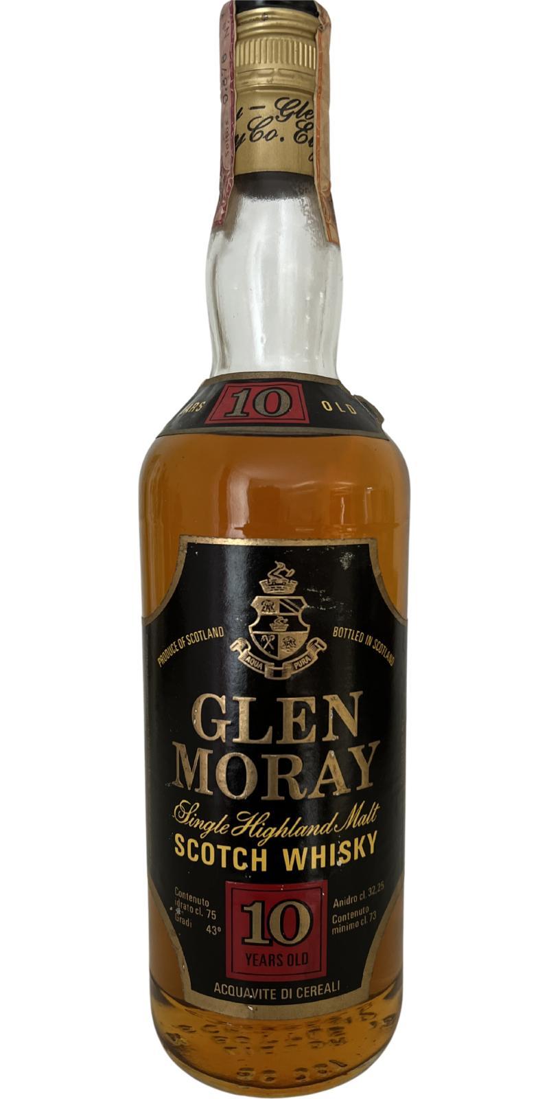 Glen Moray 10-year-old  Single Highland Malt Scotch Whisky