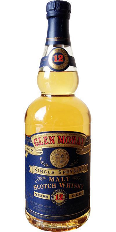 Glen Moray 12-year-old  Elgin Classic - Old Blue Label Single Speyside Malt