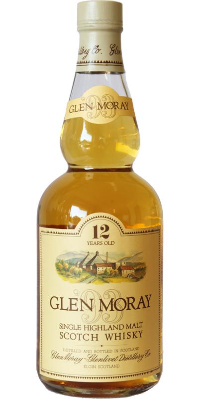 Glen Moray 12-year-old  `93 - beige distillery label
