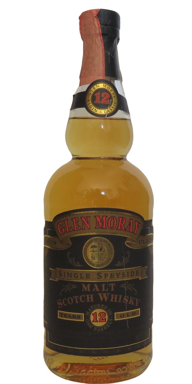 Glen Moray 12-year-old  Elgin Classic - Old Blue Label Single Speyside Malt