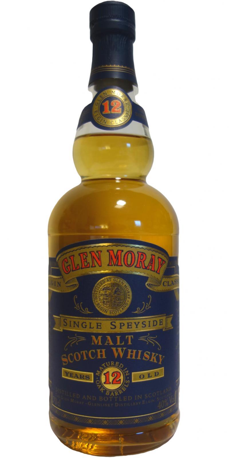 Glen Moray 12-year-old  Elgin Classic - Old Blue Label Single Highland Malt