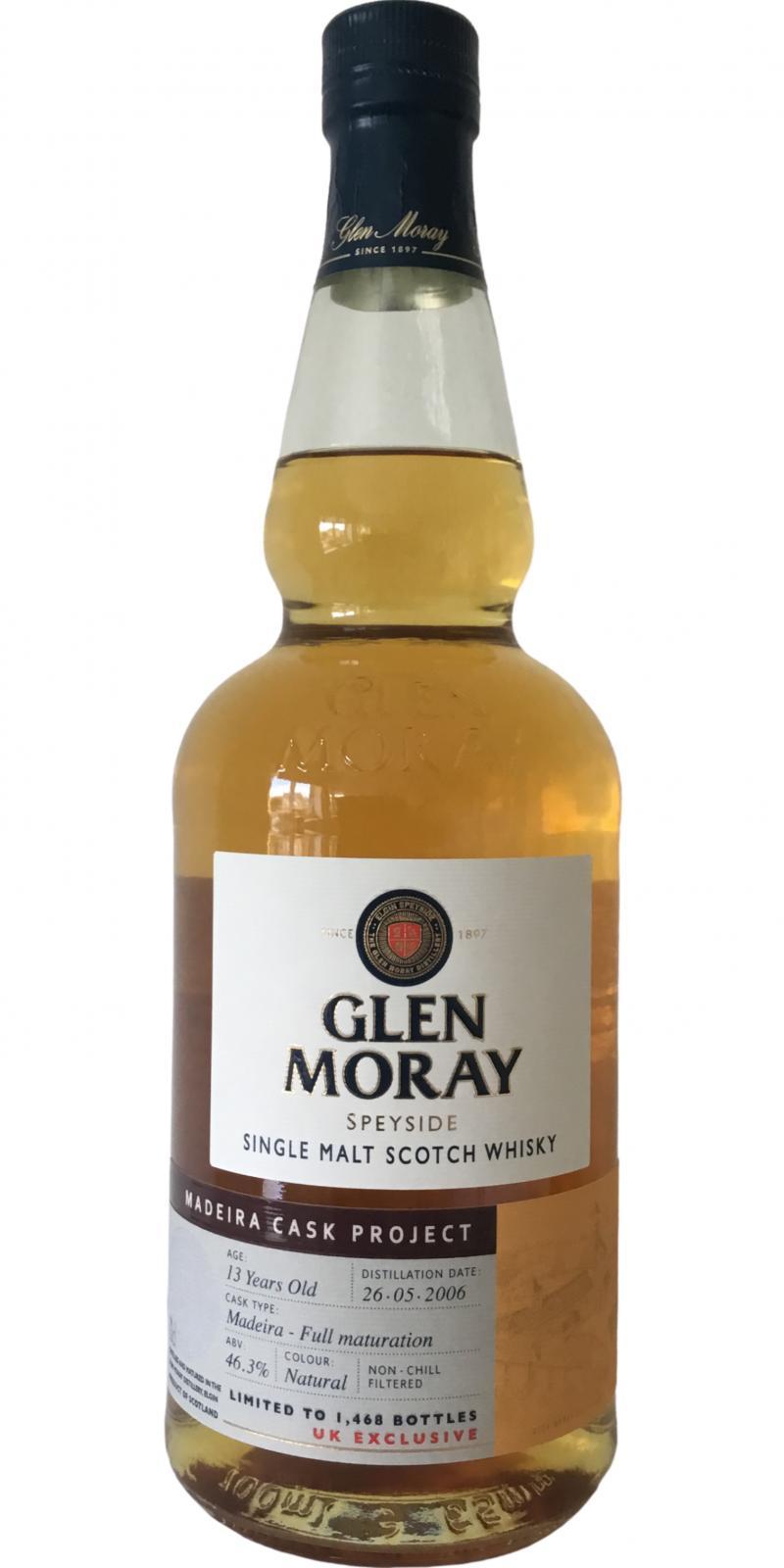 Glen Moray 2006  Elgin Curiosity - Madeira Cask Project