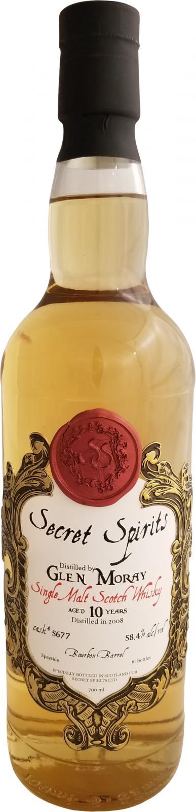 Glen Moray 2008  Secret Spirits