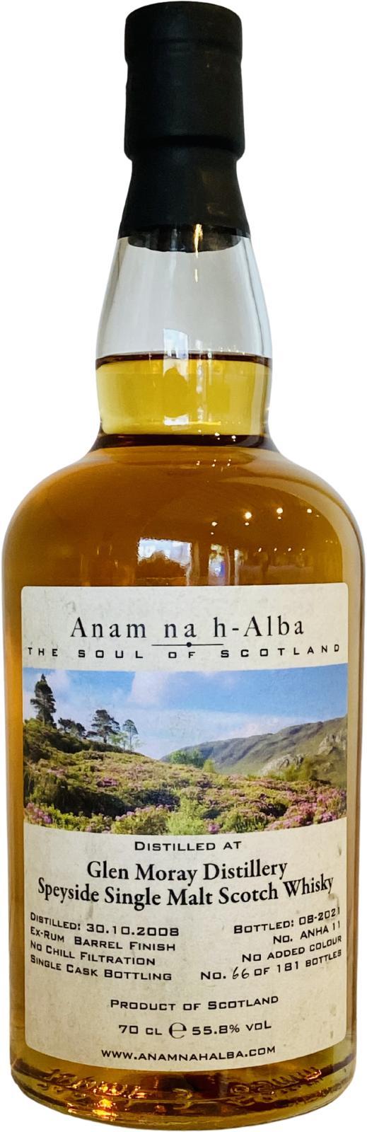 Glen Moray 2008 ANHA  The Soul of Scotland