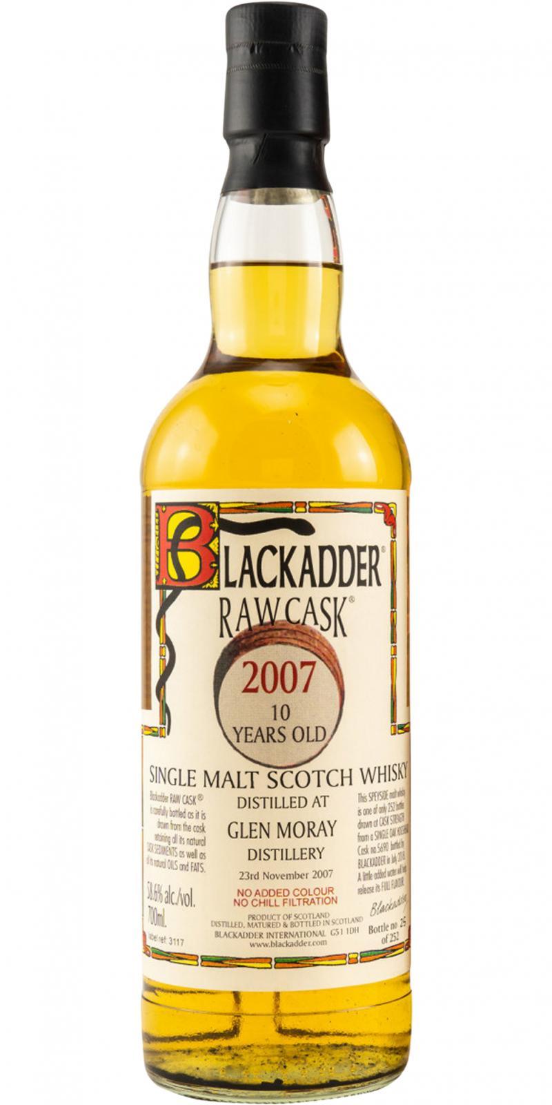 Glen Moray 2007 BA  Raw Cask
