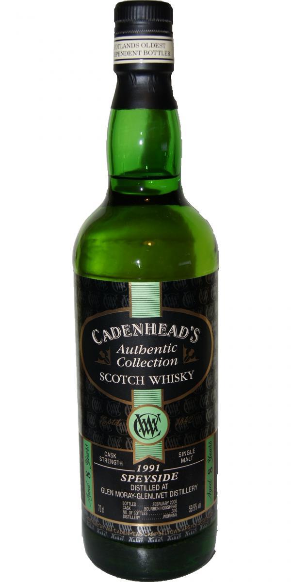 Glen Moray 1991 CA  Authentic Collection