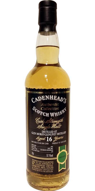 Glen Moray 1991 CA  Authentic Collection