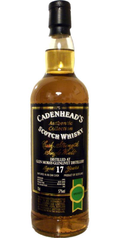 Glen Moray 1992 CA  Authentic Collection