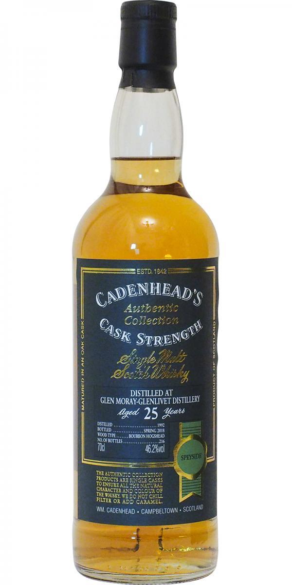 Glen Moray 1992 CA  Authentic Collection