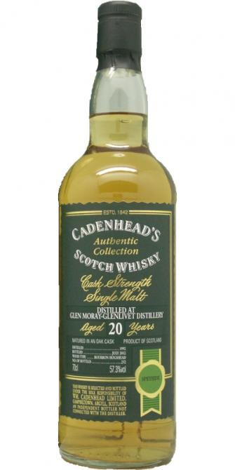 Glen Moray 1992 CA  Authentic Collection