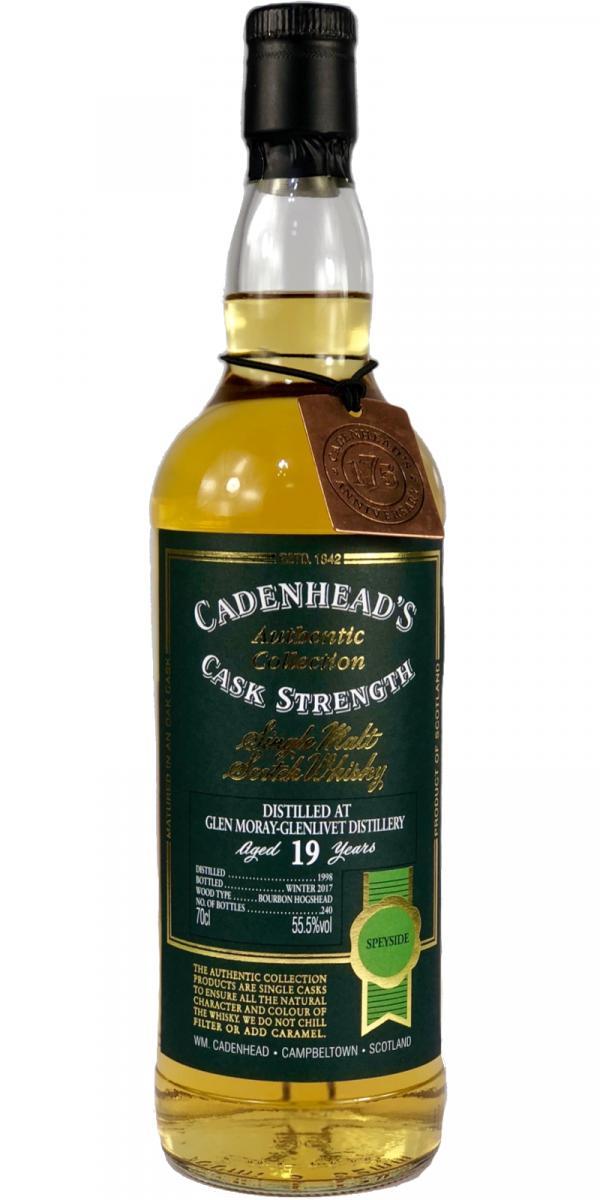 Glen Moray 1998 CA  Authentic Collection