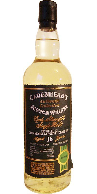 Glen Moray 1998 CA  Authentic Collection