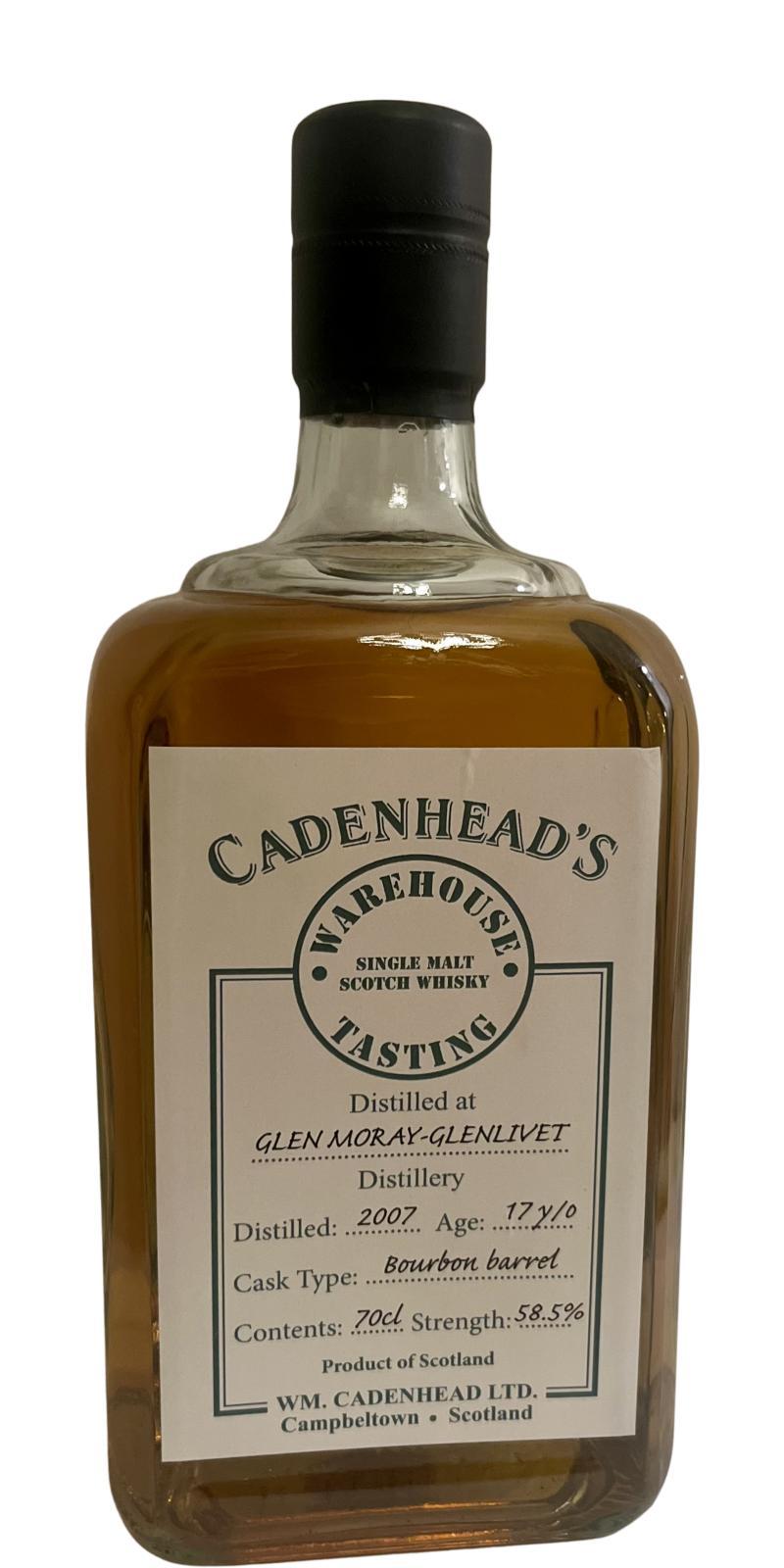 Glen Moray 2007 CA  Warehouse Tasting