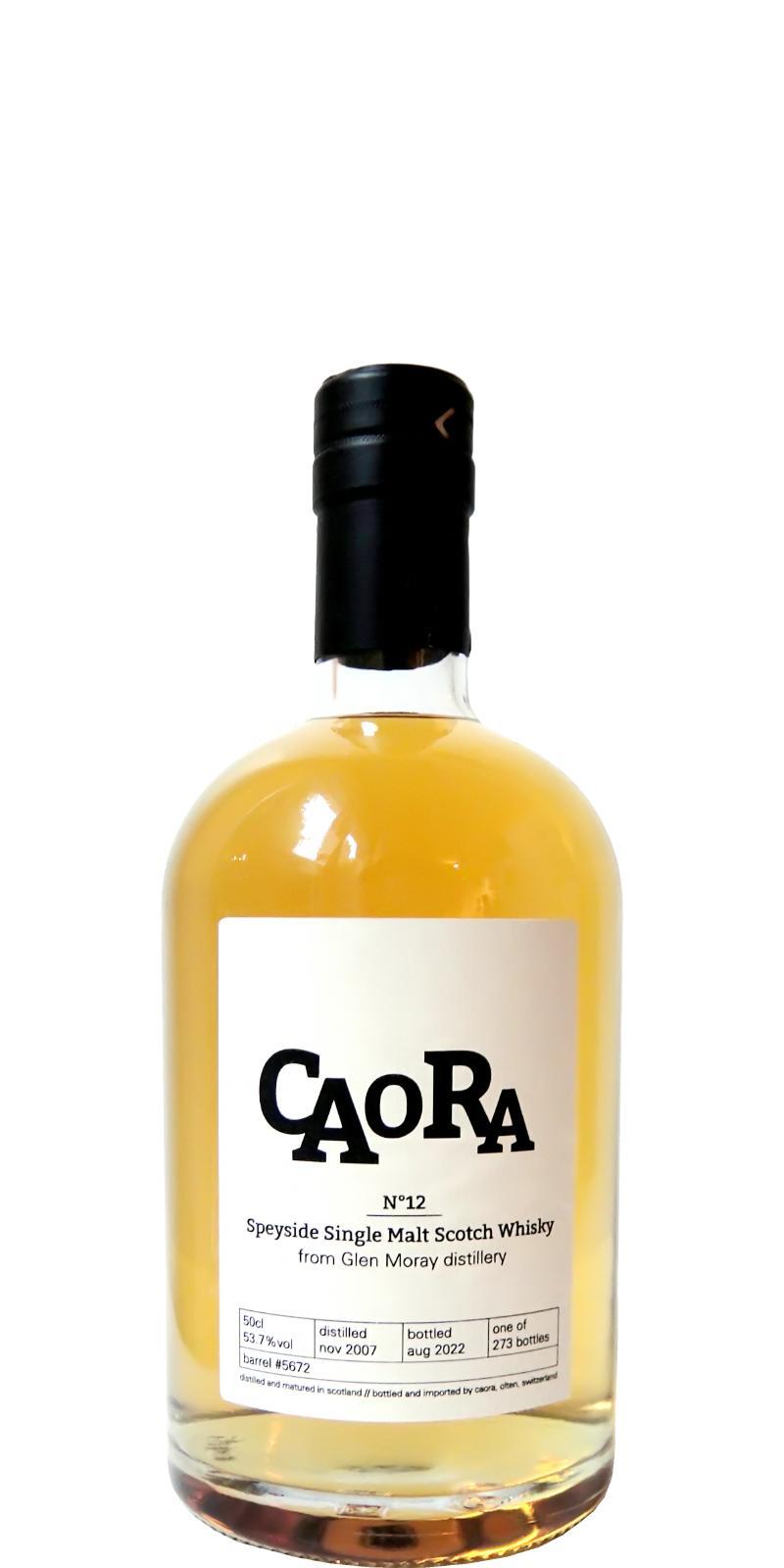 Glen Moray 2007 Cao  N°12