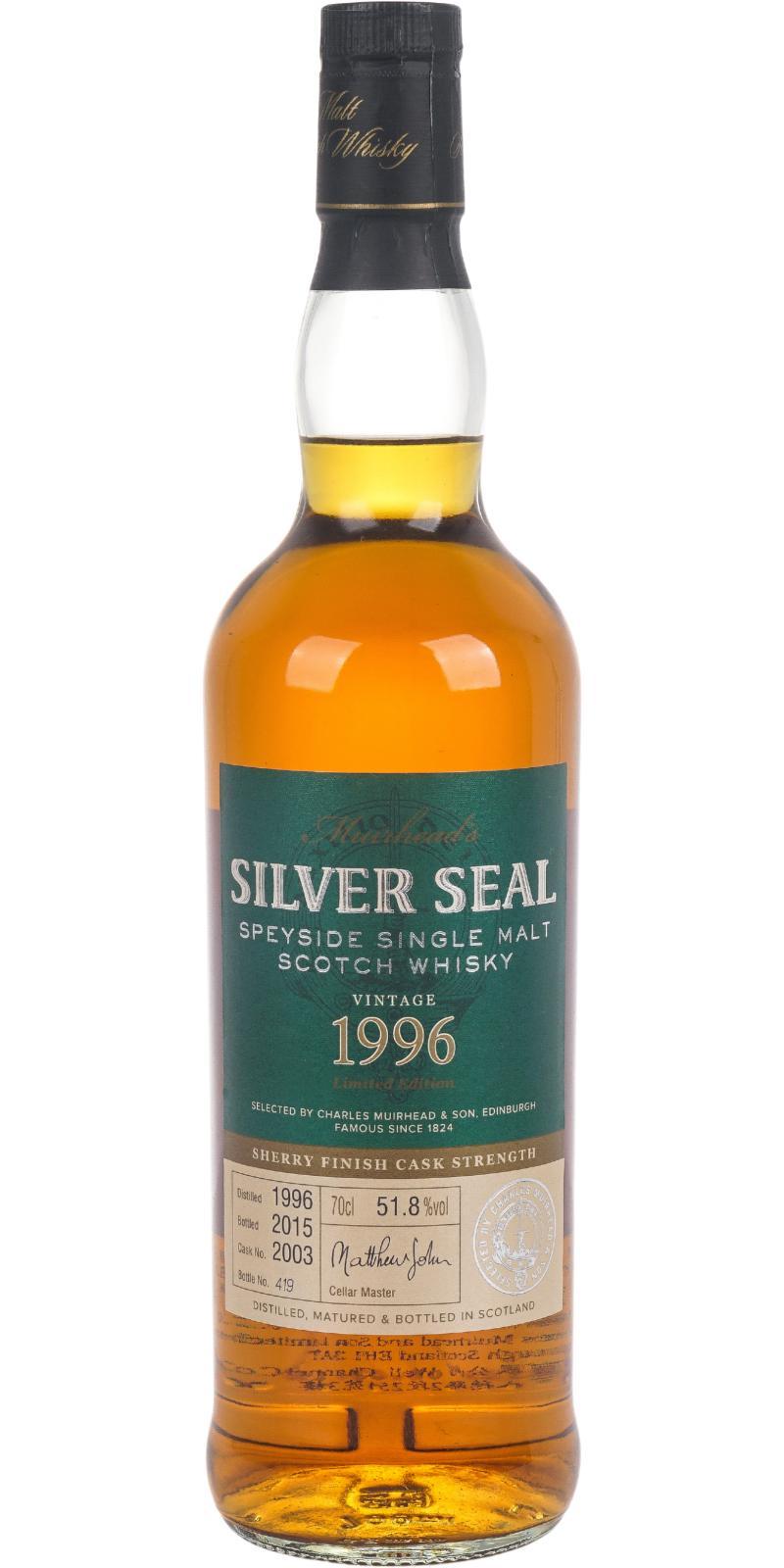 Glen Moray 1996 CM&S  Silver Seal