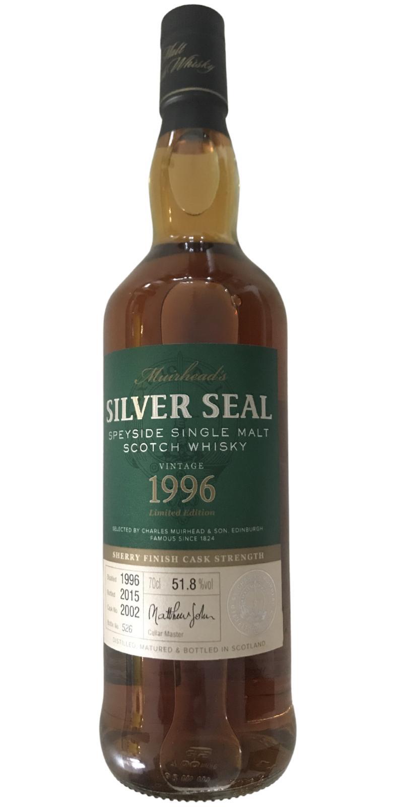 Glen Moray 1996 CM&S  Silver Seal