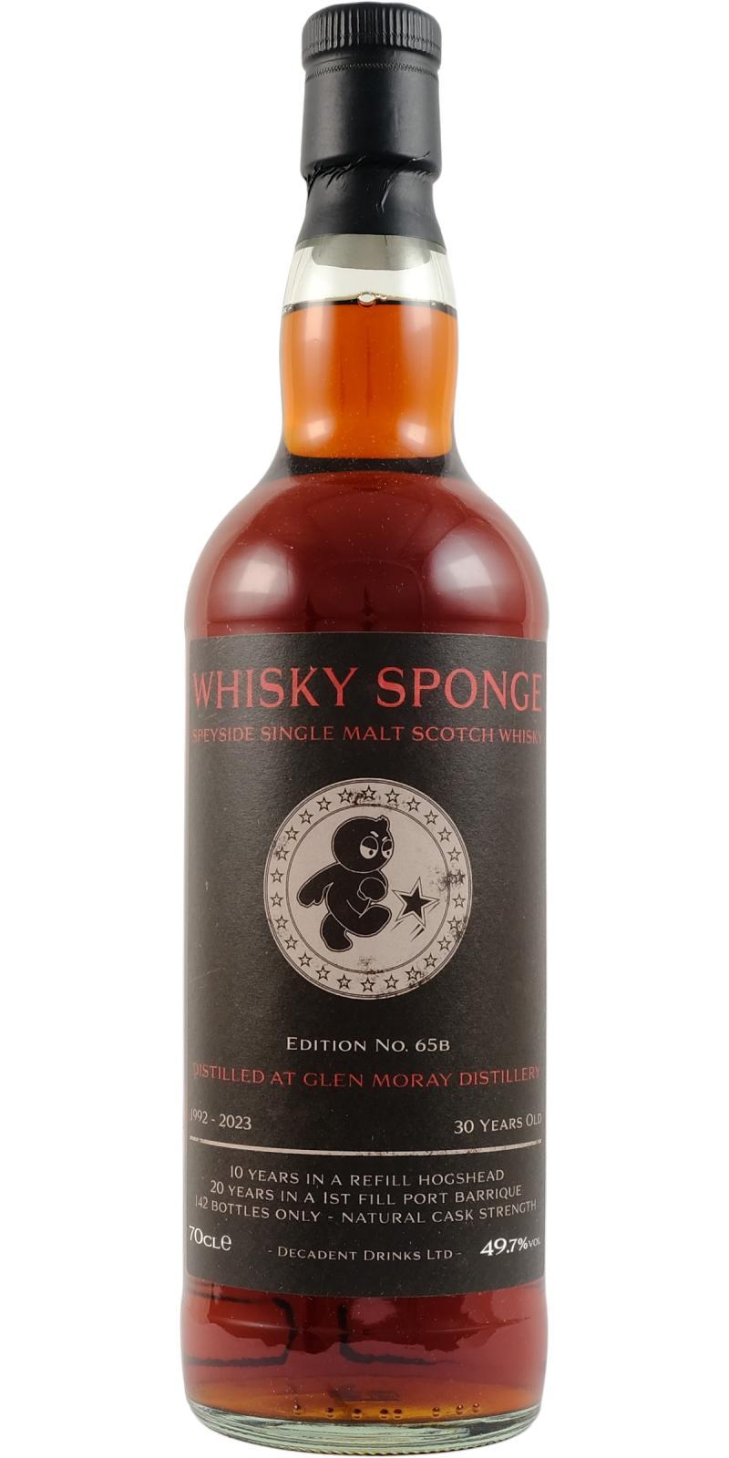 Glen Moray 1992 DeDr  Whisky Sponge