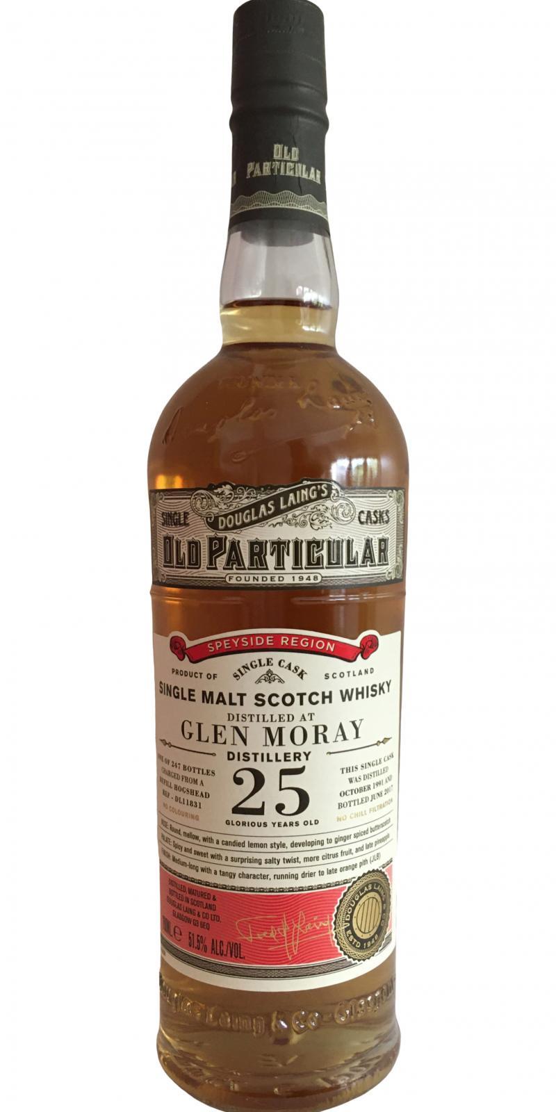 Glen Moray 1991 DL  Old Particular