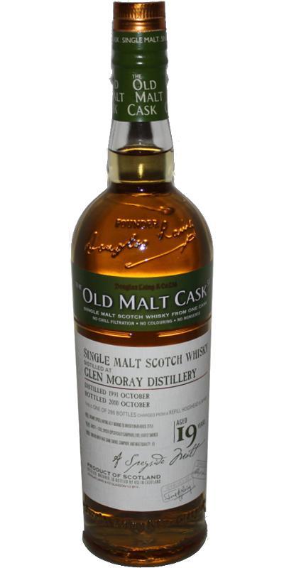 Glen Moray 1991 DL  The Old Malt Cask