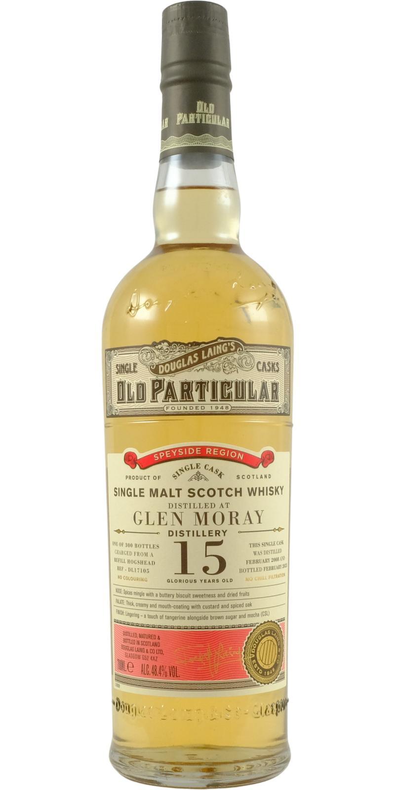 Glen Moray 2008 DL  Old Particular