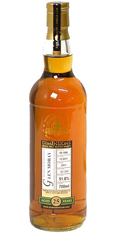 Glen Moray 1986 DT  Dimensions