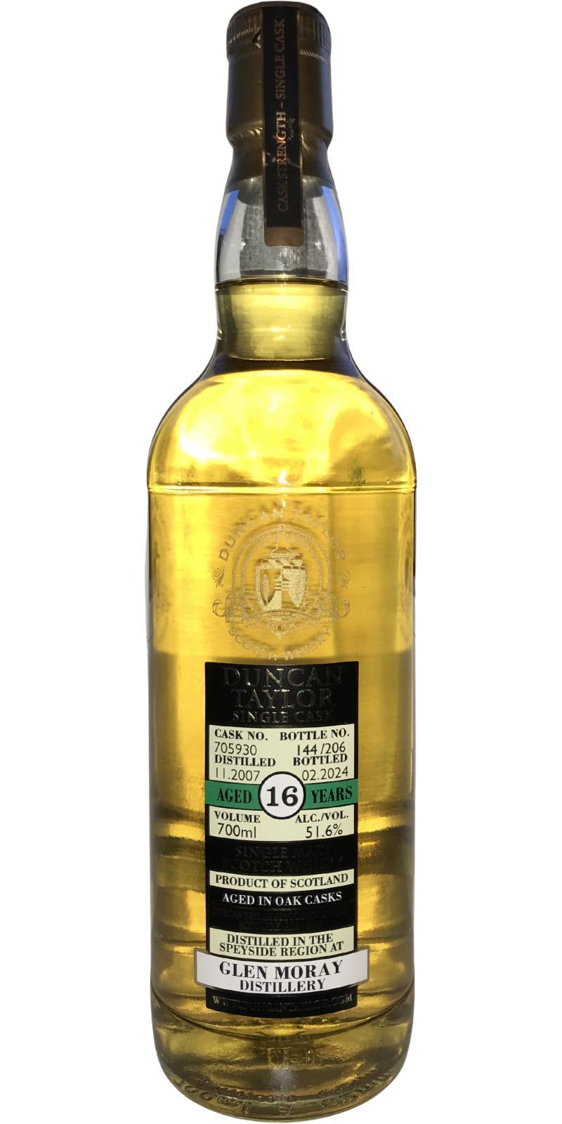 Glen Moray 2007 DT  Single Cask