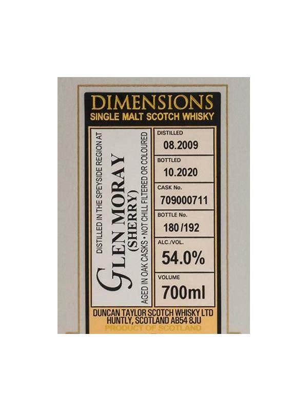 Glen Moray 2009 DT  Dimensions