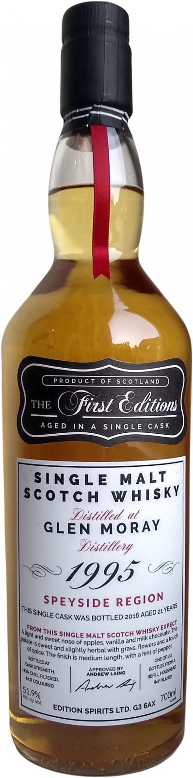 Glen Moray 1995 ED  The First Editions