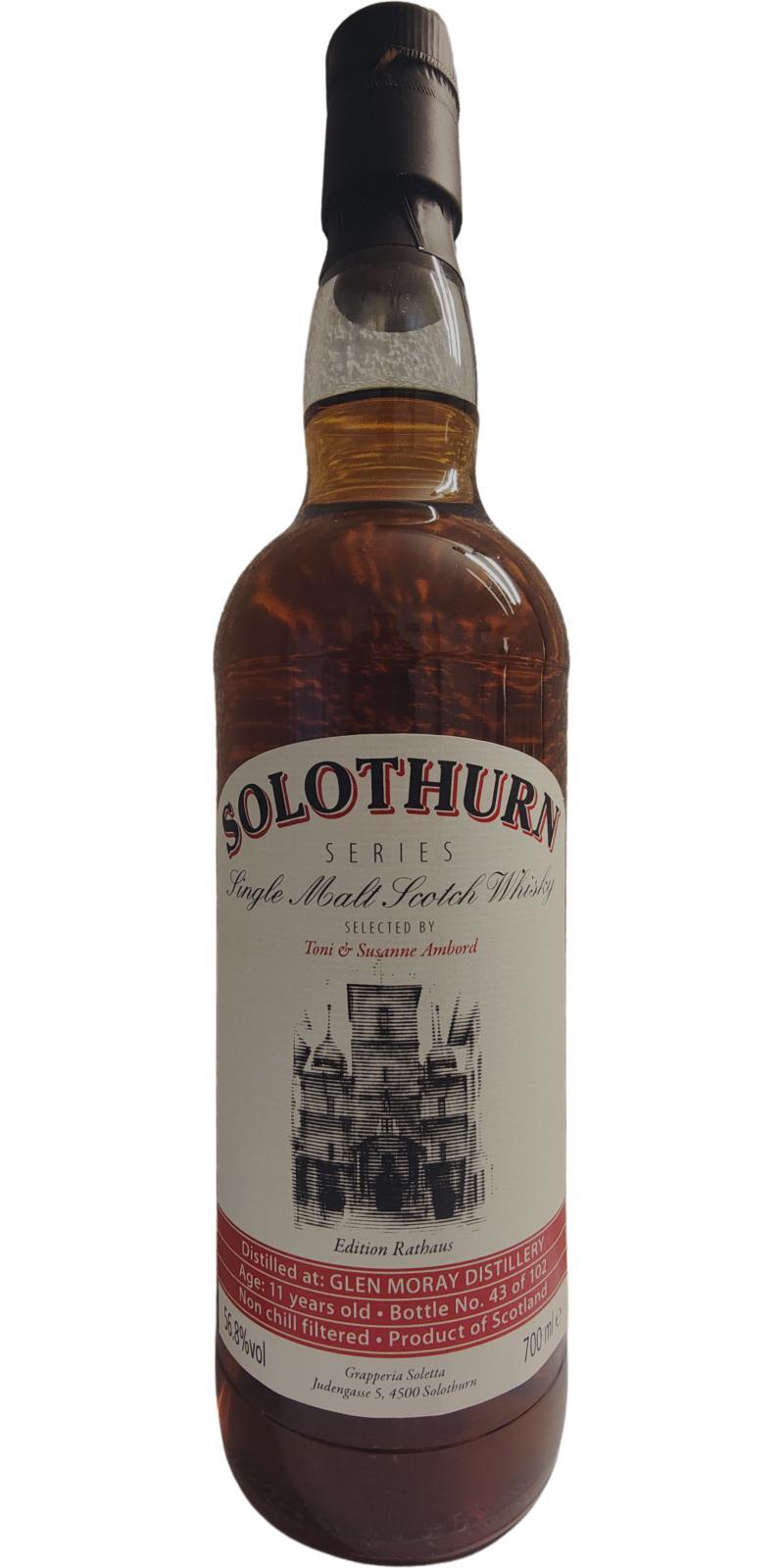 Glen Moray 11-year-old JW  Solothurn Series - Edition Rathaus