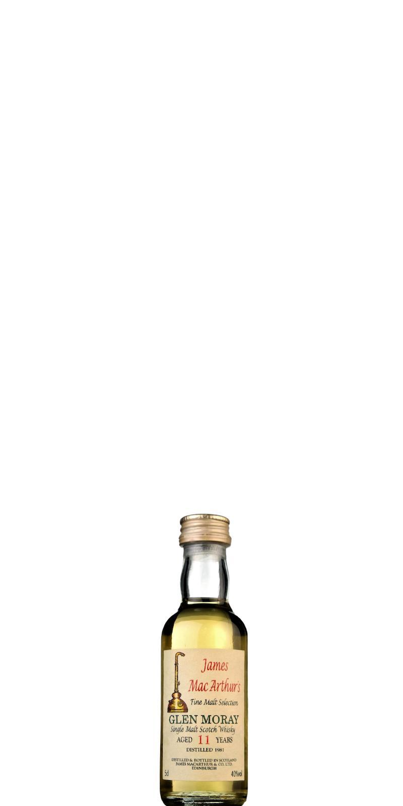 Glen Moray 1981 JM  Fine Malt Selection - Miniature
