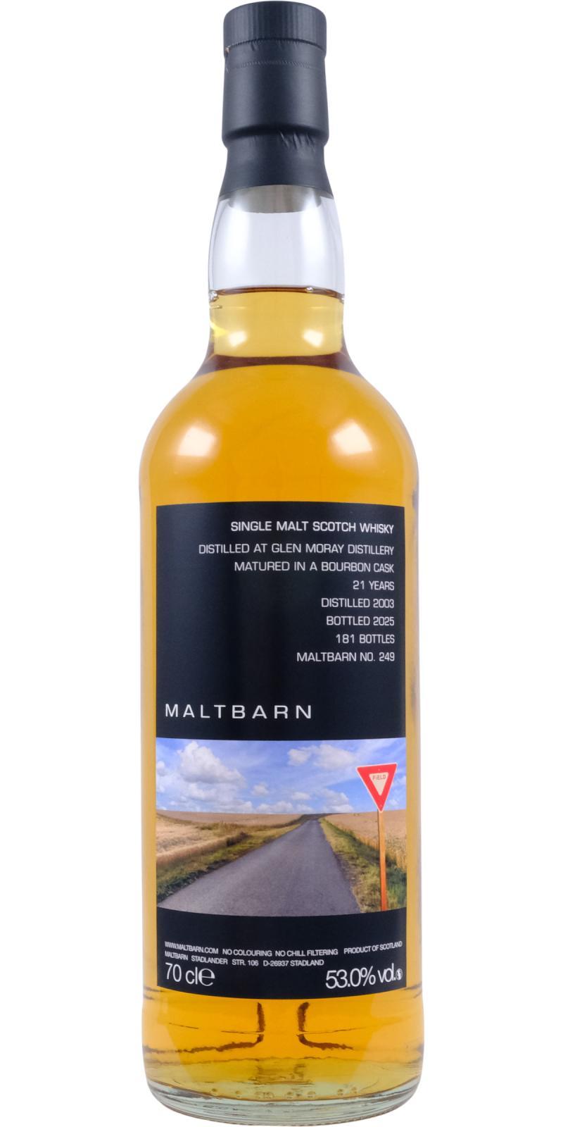 Glen Moray 2003 MBa  No. 249
