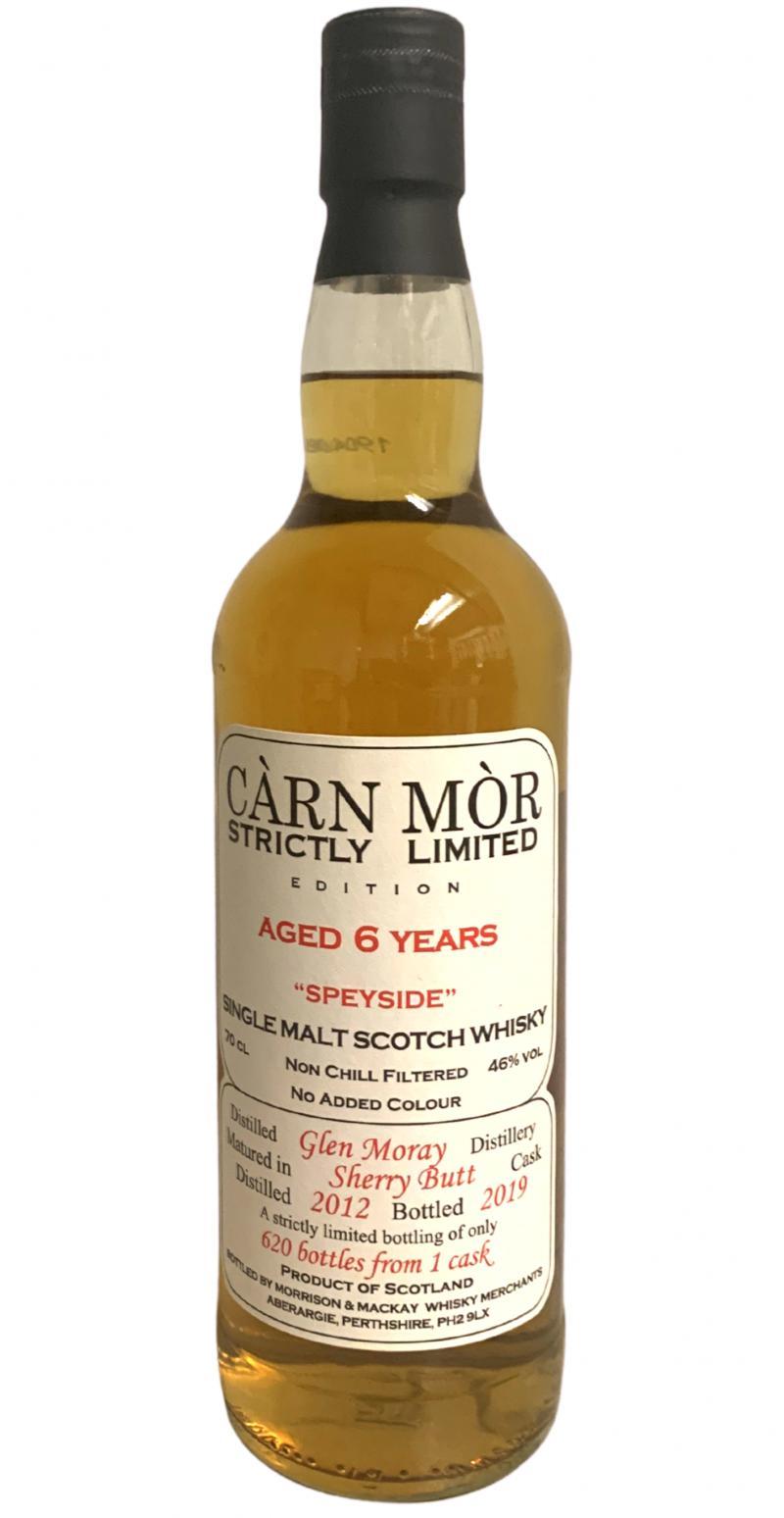 Glen Moray 2012 MMcK  Càrn Mòr - Strictly Limited Edition