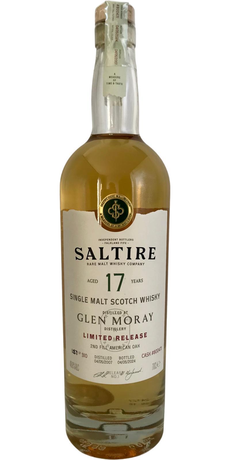 Glen Moray 2007 SRM  Limited Release