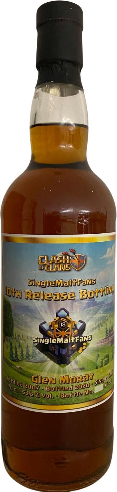 Glen Moray 2007 SMF  10th Release Bottling