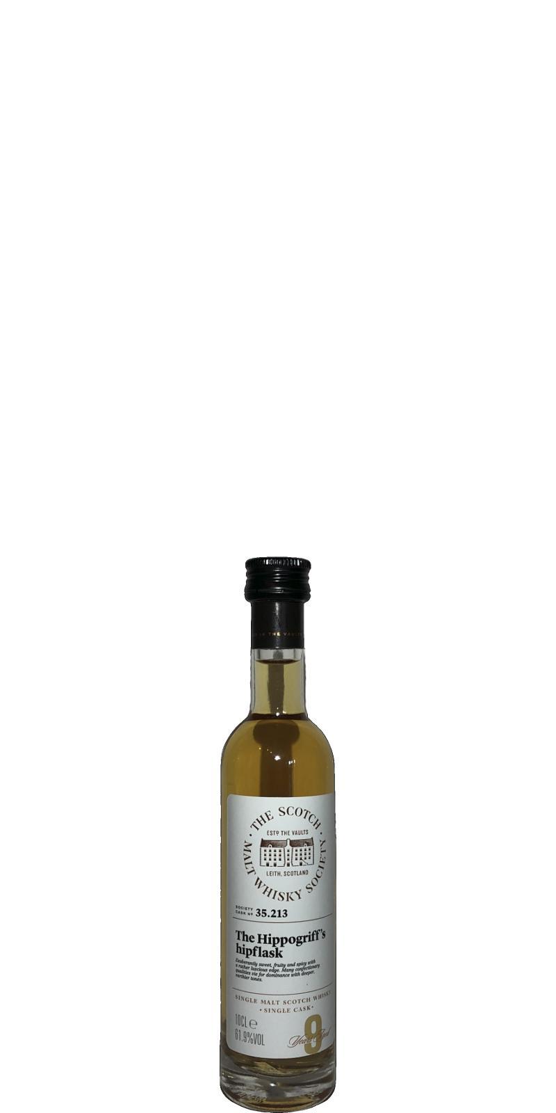 Glen Moray 09-year-old SMWS 35.213  The Hippogriff's hipflask