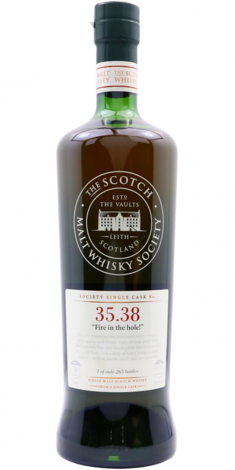 Glen Moray 09-year-old SMWS 35.38  Fire in the hole!