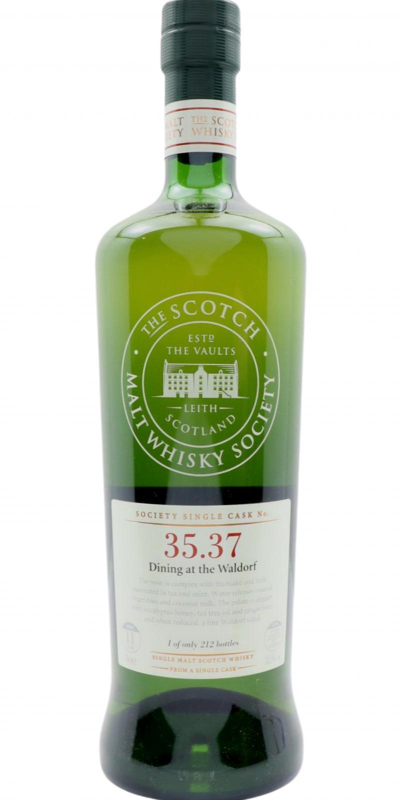 Glen Moray 11-year-old SMWS 35.37  Dining at the Wardorf