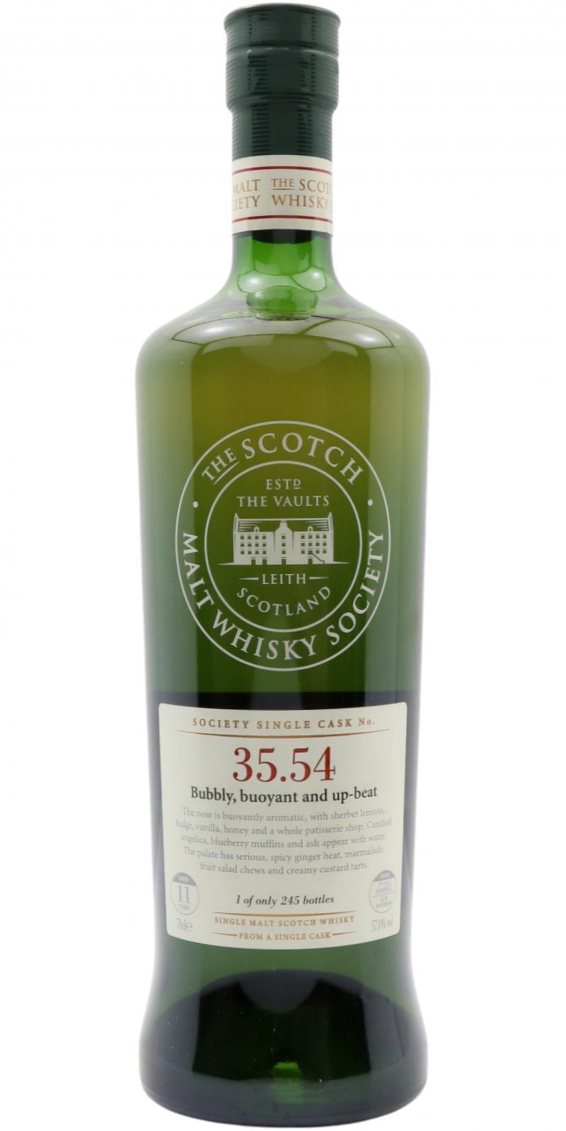 Glen Moray 11-year-old SMWS 35.54  Bubbly, buoyant and up-beat