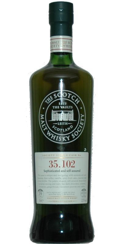Glen Moray 1974 SMWS 35.102  Sophisticated and self-assured’