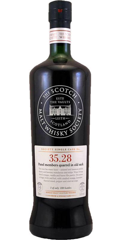 Glen Moray 1975 SMWS 35.28  Panel members quarrel in old sack