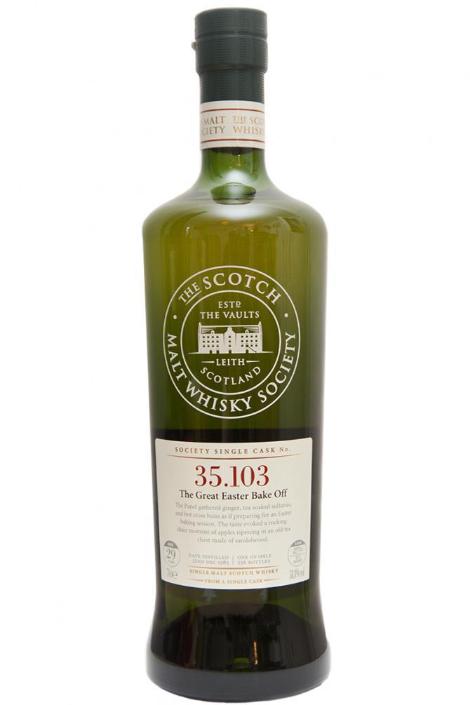 Glen Moray 1983 SMWS 35.103  The Great Easter Bake Off