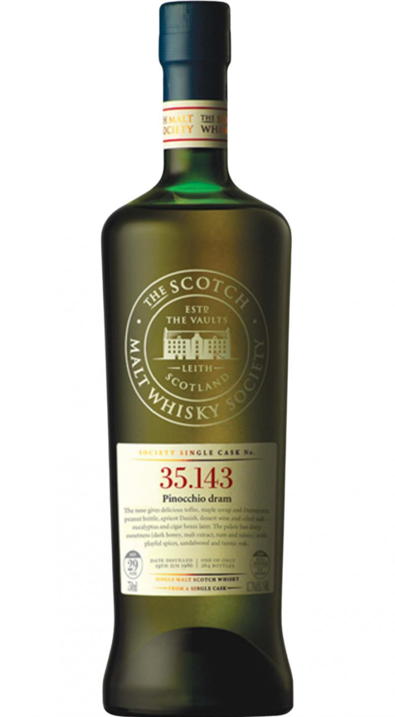 Glen Moray 1986 SMWS 35.143  Pinocchio dram