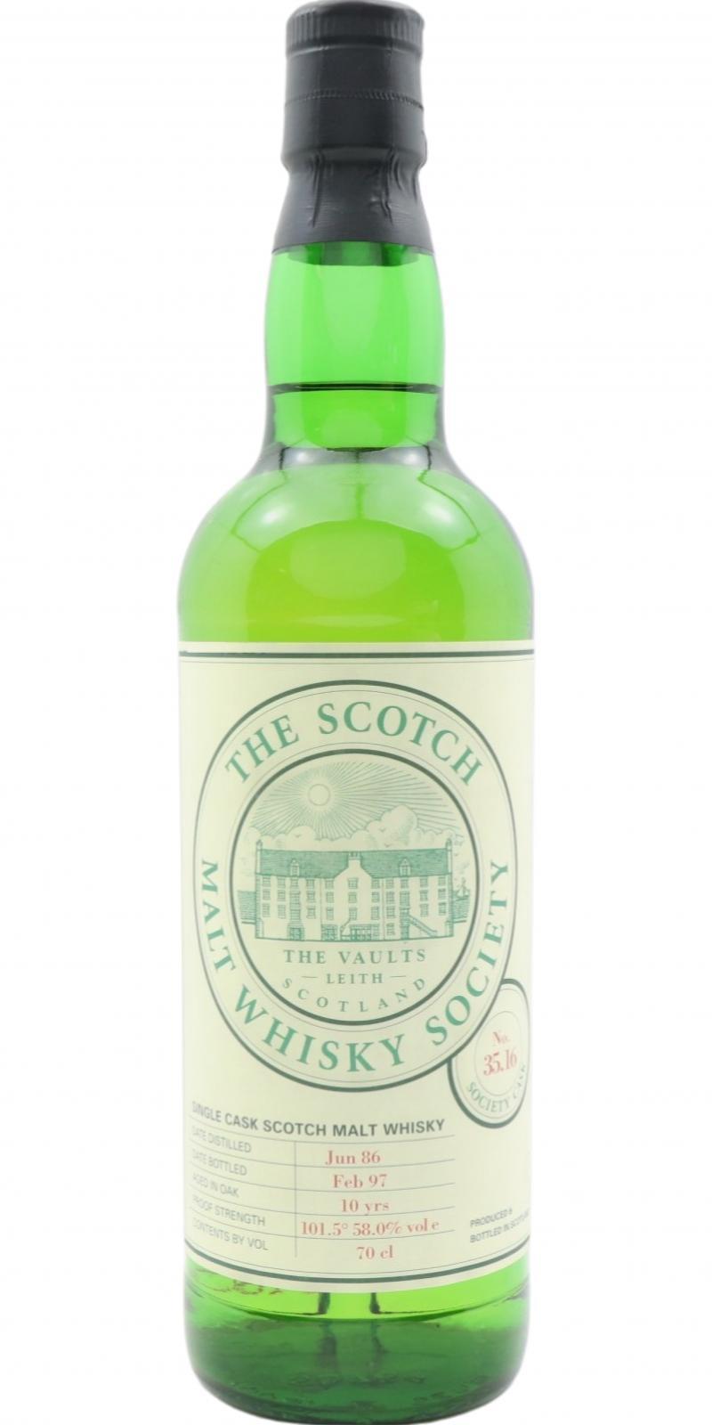 Glen Moray 1986 SMWS 35.16  Almond cakes and Victory V's