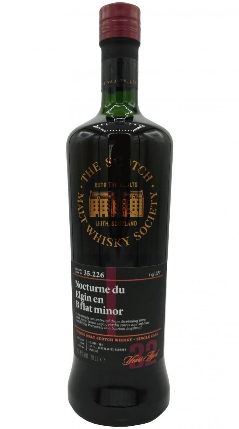 Glen Moray 1986 SMWS 35.226  Nocturne du Elgin en B flat minor